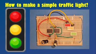 How to make a simple traffic light with 555 IC Traffic light circuit with 555 timer