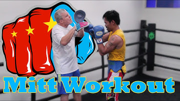Manny Pacquiao: Mitt Workout