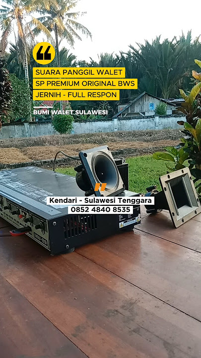SP PREMIUM - Suara Panggil Walet Original Jernih & Respon Terbukti