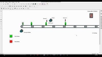 PLC S7 200 | PC Simu | Bottle Conveyor System