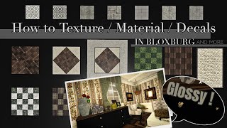 How to Texture / Decals in BLOXBURG , and more | Tips and Tricks ,Tutorial , Ideas | Bloxburg ROBLOX