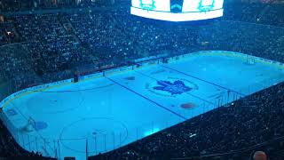 Toronto Maple Leafs Game Intro on Ice Graphics. Amazing Special Effects!  Sick Player Intros!!!
