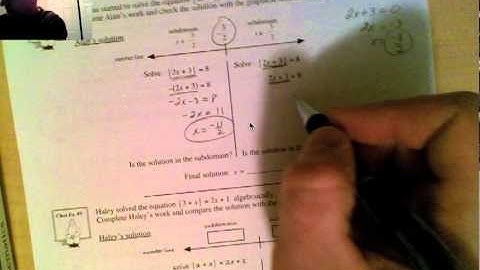 2a   Solving Absolute Value Eqns Part 1