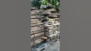 kayu Ulin bekas bantalan rel