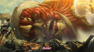 Titán Bestia destruye a Reiner - Sub Español | Shingeki no kyojin temporada 3 capitulo 10