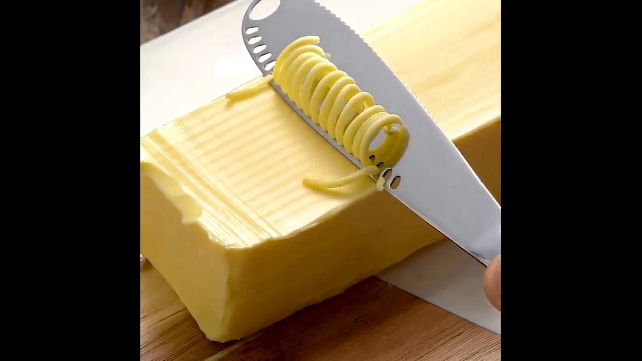 TIEMORE Stainless Steel Butter Spreader 3 in 1 Spreader Slicer and Butter Curler with Serrated Edge for Kitchen 