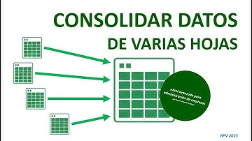 Consolidar datos de distintas hojas en Excel