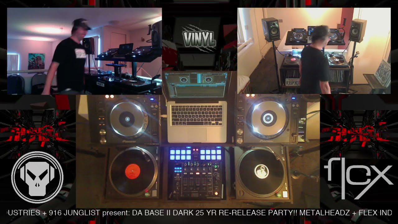METALHEADZ, FLEX, 916 JUNGLIST present: DA BASE II DARK . 25 YR RE-RELEASE LIVESTREAM!! (Vinyl Set)