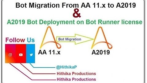 How to Migrate code or Bot from AA11.x to A360 | How to Deploy bots on Bot runner license inA2019|AA