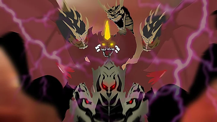 Destoroyah Vs. Monster X/Keizer Ghidorah | Stick Nodes Animation