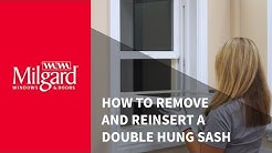 How to Remove and Reinsert a Double Hung Window Sash