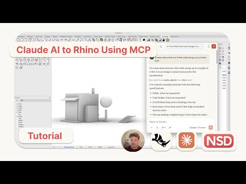 Video thumbnail: Modeling with Natural Language - Rhino3D Claude