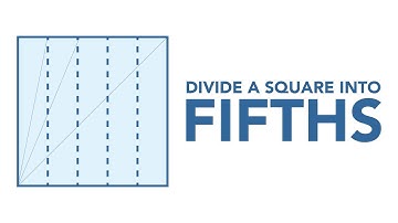 How to Divide a Square into Fifths