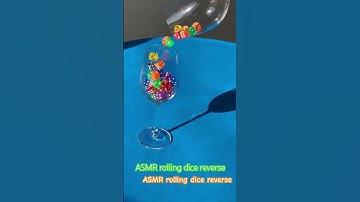 ASMR sounds of rolling dice reverse video @Creatives9
