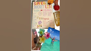 PREPPY SUMMER BUCKET LIST IDEAS!🩷🌅🪣 #summer #bucketlist #funsummer #activity