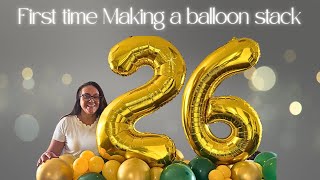 DIY HOW TO MAKE A BALLOON STACK | DIY PARTY DECOR @SpringsSoulfulHome