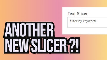 Using the new Power BI text slicer for the first time!
