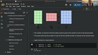 R 1.6 Matrices and Arrays (Part 2)