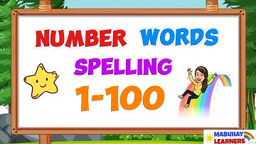 Number Words 1-100 | Spelling || Mabuhay Learners