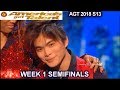 Shin Lim Part 2 with Judges Comments HE'S FUTURE HOUDINI Semifinals 1 America's Got Talent 2018 AGT