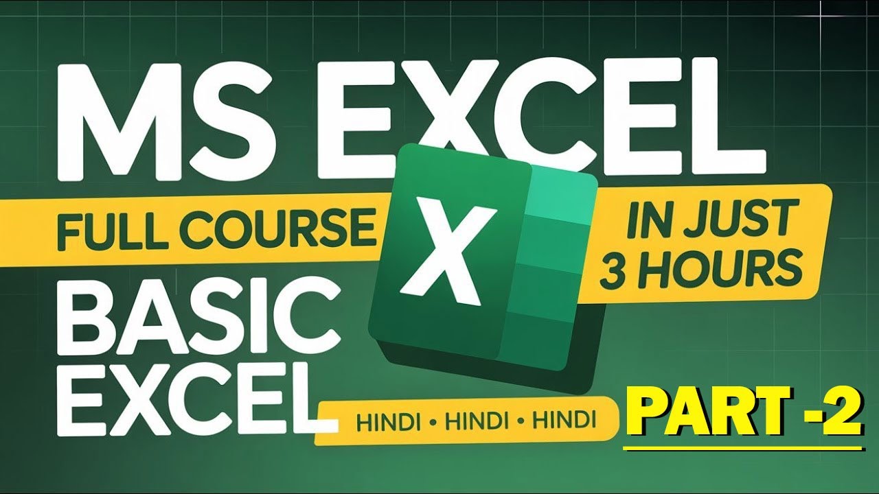 The Ultimate MS Excel Masterclass: Learn Everything in 3 Hours! - YouTube