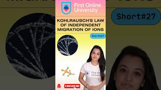 Kohlrausch's law of independent migration of ions