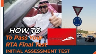 How To Pass  RTA Final and Initial Assessment road test Dubai.