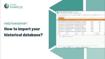 How to import your historical database ? - Google sheets