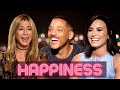 Celebrities guide to happiness - Will Smith, Jennifer Aniston, Demi Lovato, Michael Caine