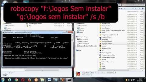 Como fazer backup pelo prompt de comando