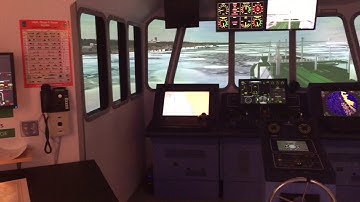 Ship Bridge Simulator at Alaska Maritime Training Center