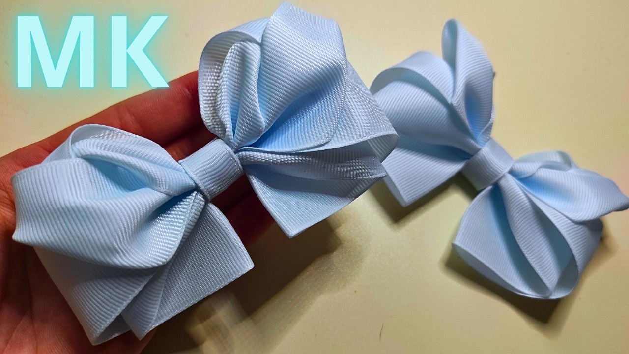 ✨ Всегда в тренде! 🎀 Бантики из репсовой ленты 4 см — Сделайте сами!