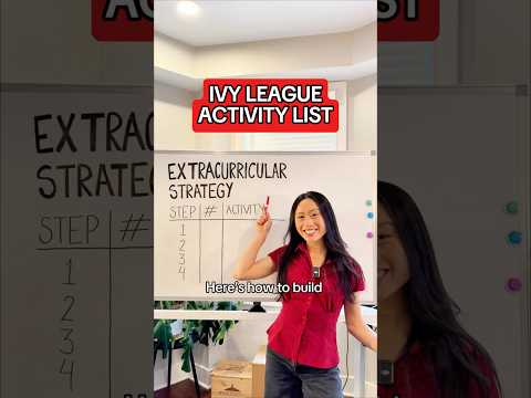 How to Build an Ivy League Level Activities List 🌟