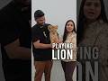 Playing with Lion Cub in Telugu