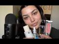 ASMR morning skincare routine ♡ whispers + application sounds