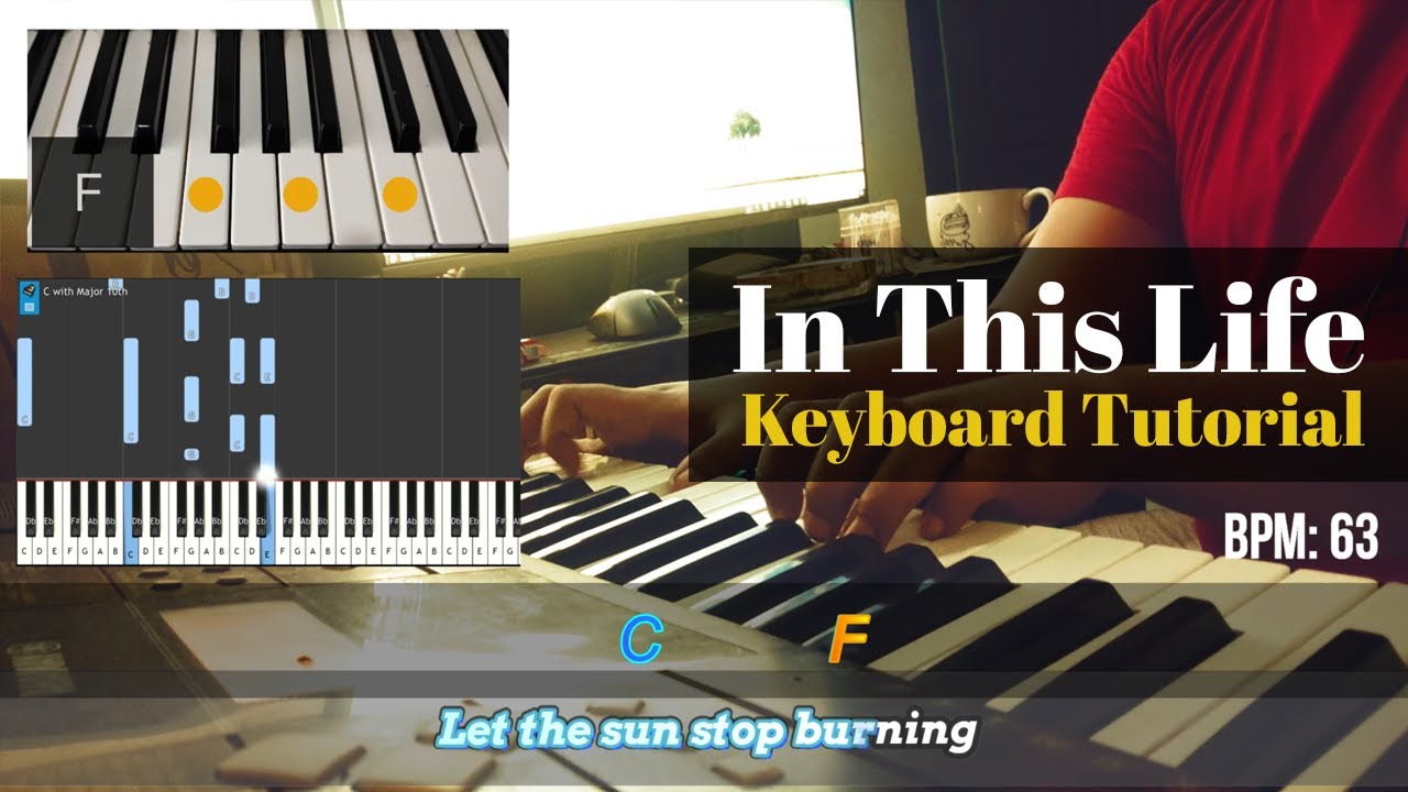 In This Life (Collin Raye) Keyboard/Piano Lyrics Chords