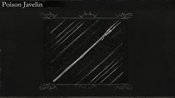 Lords of the Fallen - Poison Javelin