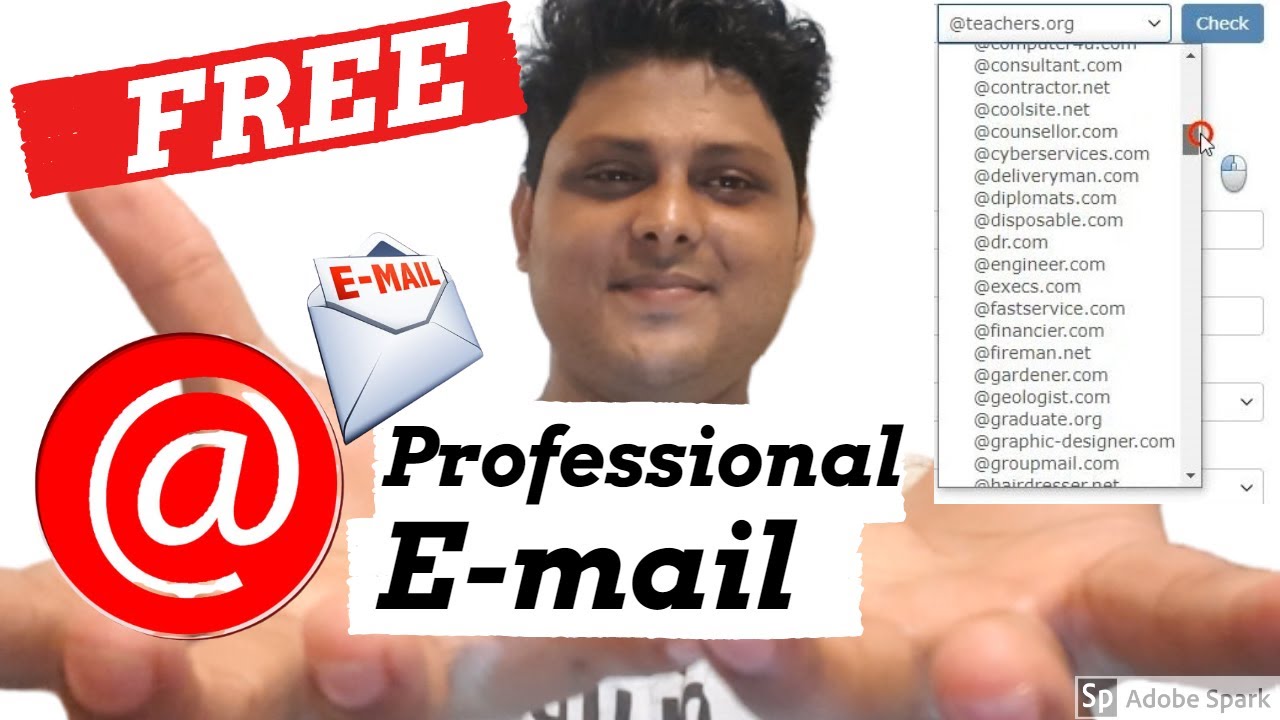 Free professional email address how to make professional email get 