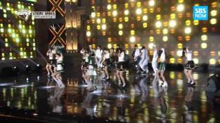20141221- SBS 2014 가요대전 슈퍼루키들의 합동무대 (maroon 5 moves like jagger)