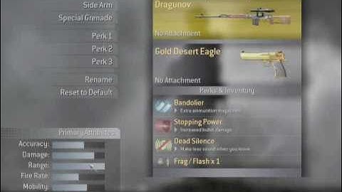 BazzHazzHD | COD4 | PC | Rank Hack lvl 70 Tutorial + ALL GOLD GUNS!!