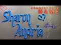 Sharon &amp; Andria 💕 Couple Name Art