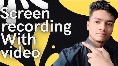 record front camera video !! screen recording with video in corner