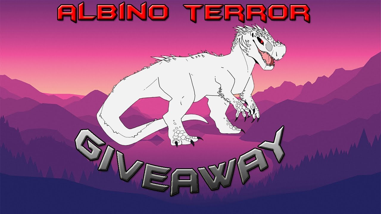 Roblox Dinosaur Simulator Albino Terror Giveaway YouTube