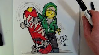 Lego sketching#Lloyd Garmadon#The LEGO NINJAGO Movie#LEGO Minifigure