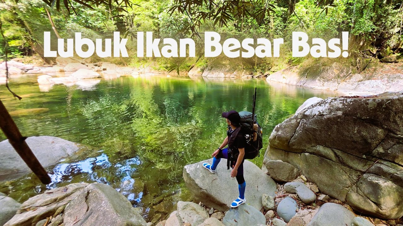 Lubuk Tengas, Baung & Sebarau besar Bas! Hiking + Memancing + Camping dihutan Dungun, Terengganu