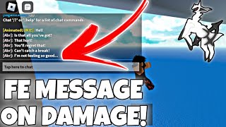 *FE* MESSAGE ON DAMAGE! | ARCEUS X • DELTA • FLUXUS!