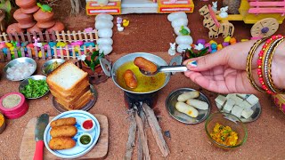 Miniature Bread Roll Recipe-Potato and Paneer Stuffed | Easy Indian Snacks | Rini's Miniature |