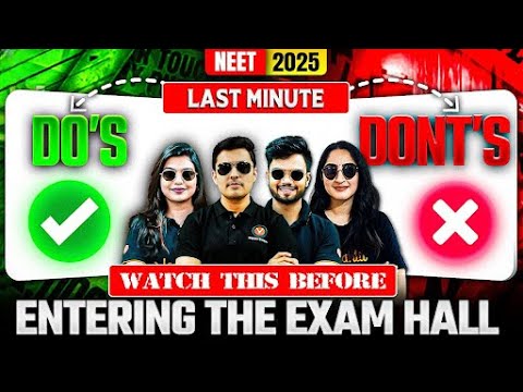 NEET 2025 Today⚠️ Watch Or Regret🤯 Checklist Before Exam✅ Must Watch Before Entering The Exam Hall‼️