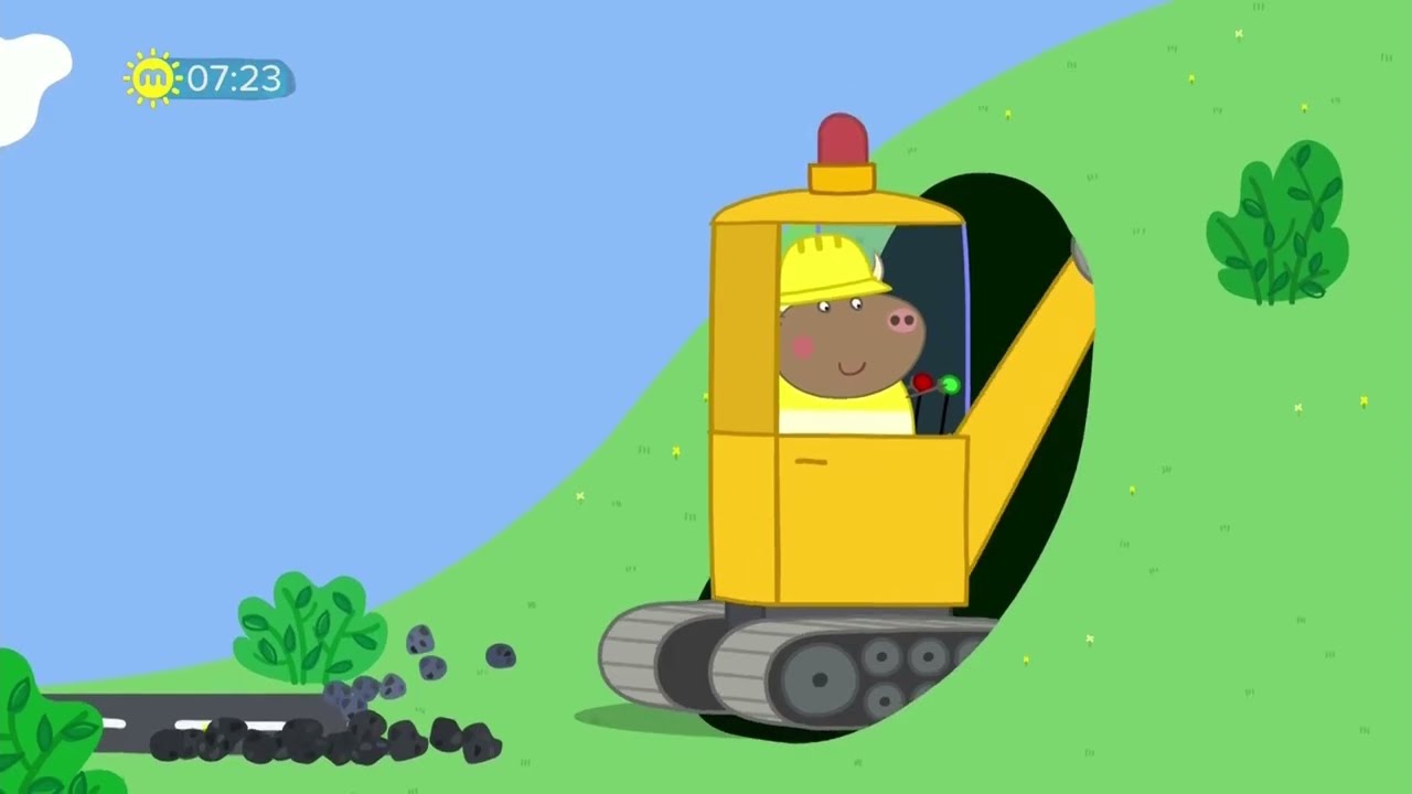 Try not to laugh | Peppa Pig | Mr Bull's New Road