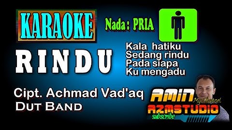 RINDU Rita Sugiarto KARAOKE Nada PRIA